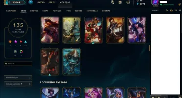 Conta D4 - Diamante em 3 season seguidas, 135 skins