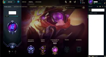 Conta D4 - Diamante em 3 season seguidas, 135 skins