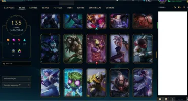 Conta D4 - Diamante em 3 season seguidas, 135 skins