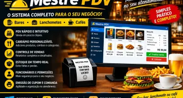 Mestre PDV – Sistema de PDV para Bares, Lanchonetes e Cafés