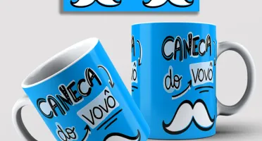 Arte Para Caneca - Avós Vovós e Vovôs