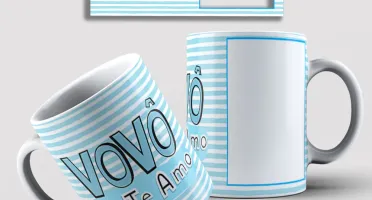Arte Para Caneca - Avós Vovós e Vovôs