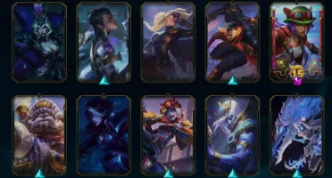 conta de lol lvl 298, com 213 skins, 133 campões e 16k de ea