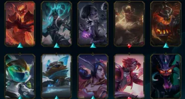 conta de lol lvl 298, com 213 skins, 133 campões e 16k de ea