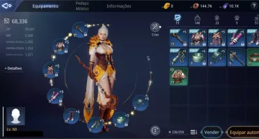 Conta Mir4 lvl 60 / Mago / 2 Pets Épicos e 10 raros / Sa 72