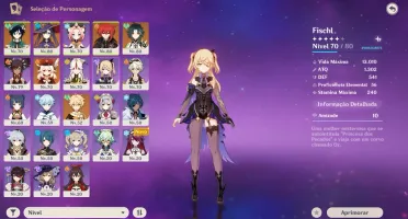 Conta AR 51 - 5 Personagens 5 Estrelas