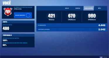 Conta Fortnite Desde a season 3