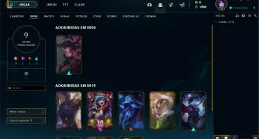 Conta de LoL Platina 1 MMR Diamante
