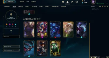 Conta de LoL Platina 1 MMR Diamante