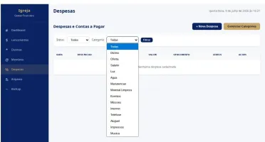 Software Aplicativo para Gestão e Tesouraria de Igrejas