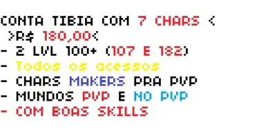 VENDO EK LEVEL 182 + MS 107 + CHARS MAKERS