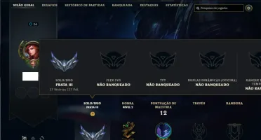 Prata 3 com 25 Champs e 2 Skins ( Mais de 30 Jogos )
