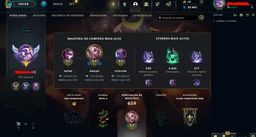 Conta League Of Legends Full Acesso, Full Champ, 143 Skins