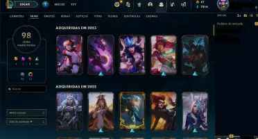 Conta lol quase todos os bonecos, mmr de GM