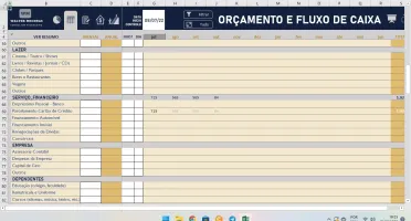 Planilha de Controle e Planejamento Financeiro Excel