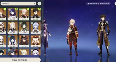 Genshin Impact End Game - 18 personagens T5 / 8 Armas T5
