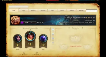 Conta lvl 20 + 12 campeões +5000 IP