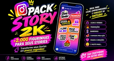 Story Pack 2K +2.000 Figurinhas para Stories | rede sociais