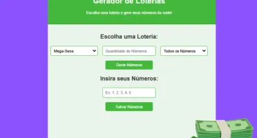 Saas - Gerador de Mega-Sena, TimeMania, Quina Lotomania
