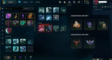 CONTA LOL - PLATINA SOLO / FLEX / TFT + INFO NA DESCRIÇÃO