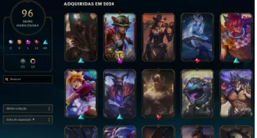 Vendo Conta LOL com 148 Campeões/96 Skins Esmeralda IV