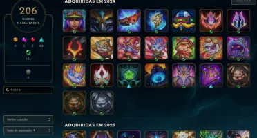 Vendo Conta LOL com 148 Campeões/96 Skins Esmeralda IV