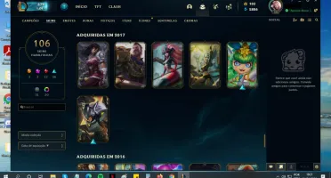 CONTA DE LEAGUE OF LEGENDS!