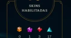 Conta lol MASTER  com 139/153 campeões + 70 skins.