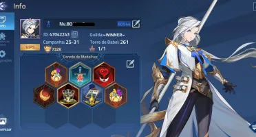 Conta do  Mobile Legends Bang Bang Lev 80