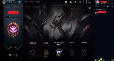 CONTA LOL LEAGUE OF LEGENDS 41 SKINS LEVEL 81