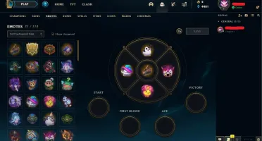 CONTA LOL LEAGUE OF LEGENDS 41 SKINS LEVEL 81