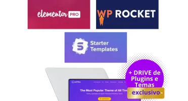 Kit WordPress, Elementor, Astra, Wp Rocket + Acesso Anual