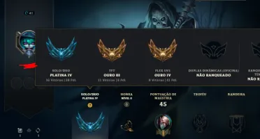 Conta Platina 4 Mmr Ganhando 40 Pontos