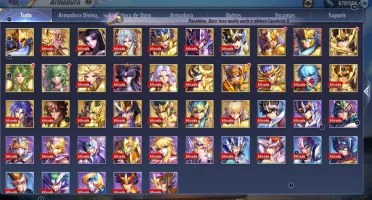 Conta Saint Seya Awakening Lvl.70