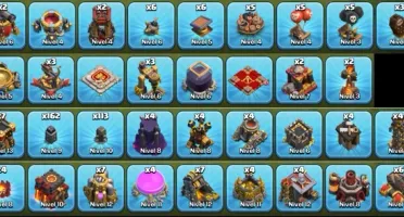 Clash of Clans CV 10 full --lvl 134