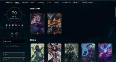 Diamante 4 com 150 Champs e 70 Skins +7 Vitoriosas