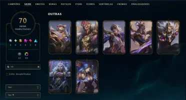 Diamante 4 com 150 Champs e 70 Skins +7 Vitoriosas