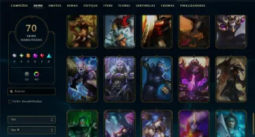 Diamante 4 com 150 Champs e 70 Skins +7 Vitoriosas