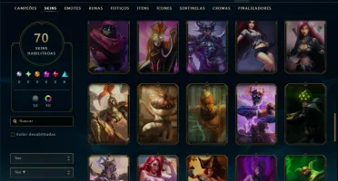 Diamante 4 com 150 Champs e 70 Skins +7 Vitoriosas