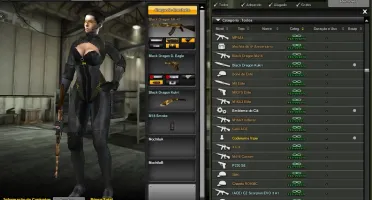 CONTA C.A ( + 50 ITENS PERMA // FULL SET BLACK DRAGON )