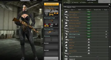 CONTA C.A ( + 50 ITENS PERMA // FULL SET BLACK DRAGON )