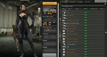CONTA C.A ( + 50 ITENS PERMA // FULL SET BLACK DRAGON )