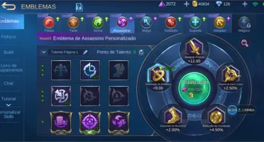 CONTA MOBILE LEGENDS EMBLEMAS UPADOS 40+SKINS E CHAMPS