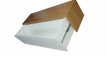 Aparador Freijó e Branco com Gaveta 90x20x20cm