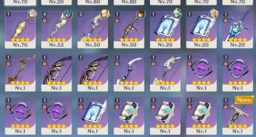 AR 55 XIAO, ALBEDO, ZHONGLI, HUTAO, BENNET, RAZOR