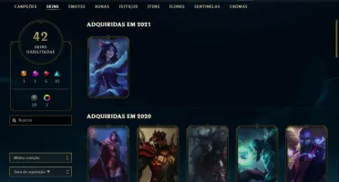 Conta de lol lvl 250