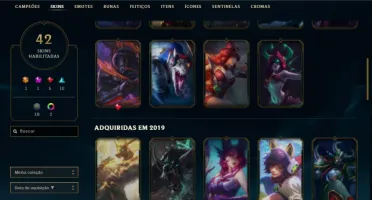 Conta de lol lvl 250