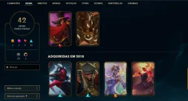 Conta de lol lvl 250