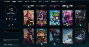 Conta de lol lvl 250