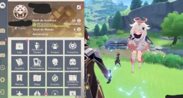 Conta Ar56 Com Zhongli,Venti,Ayaka,Kazuha. 11 Tier5 no total